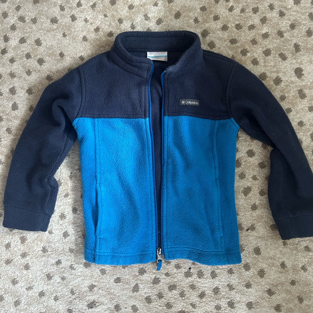 Columbia Kids Blue and Black Fleece Jacket